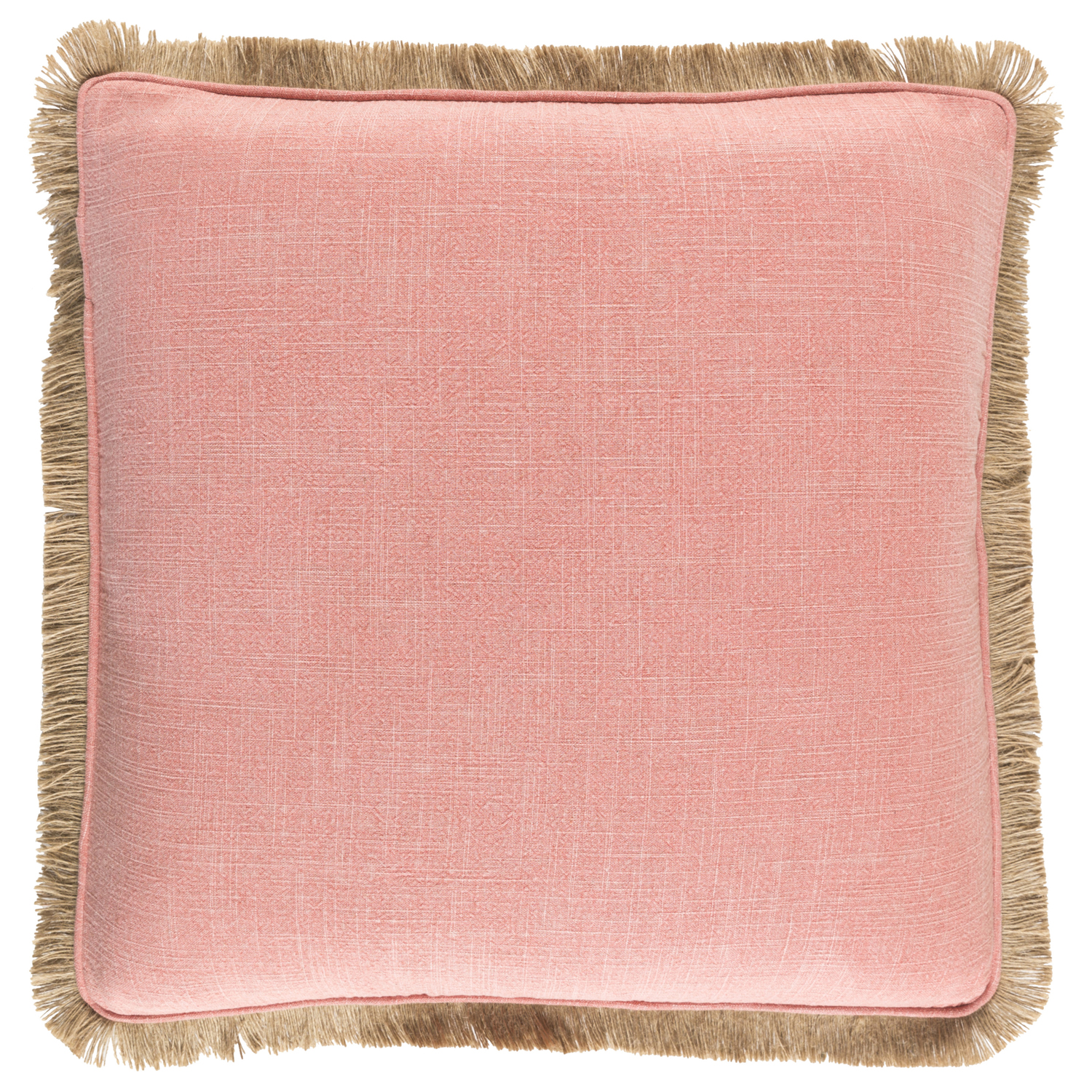 Pillows + Throws + Rugs, Coral Linen Pillow