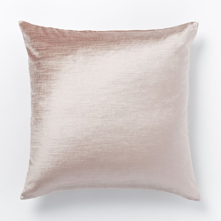 Pillows + Throws + Rugs, Blush Luster Velvet Pillow
