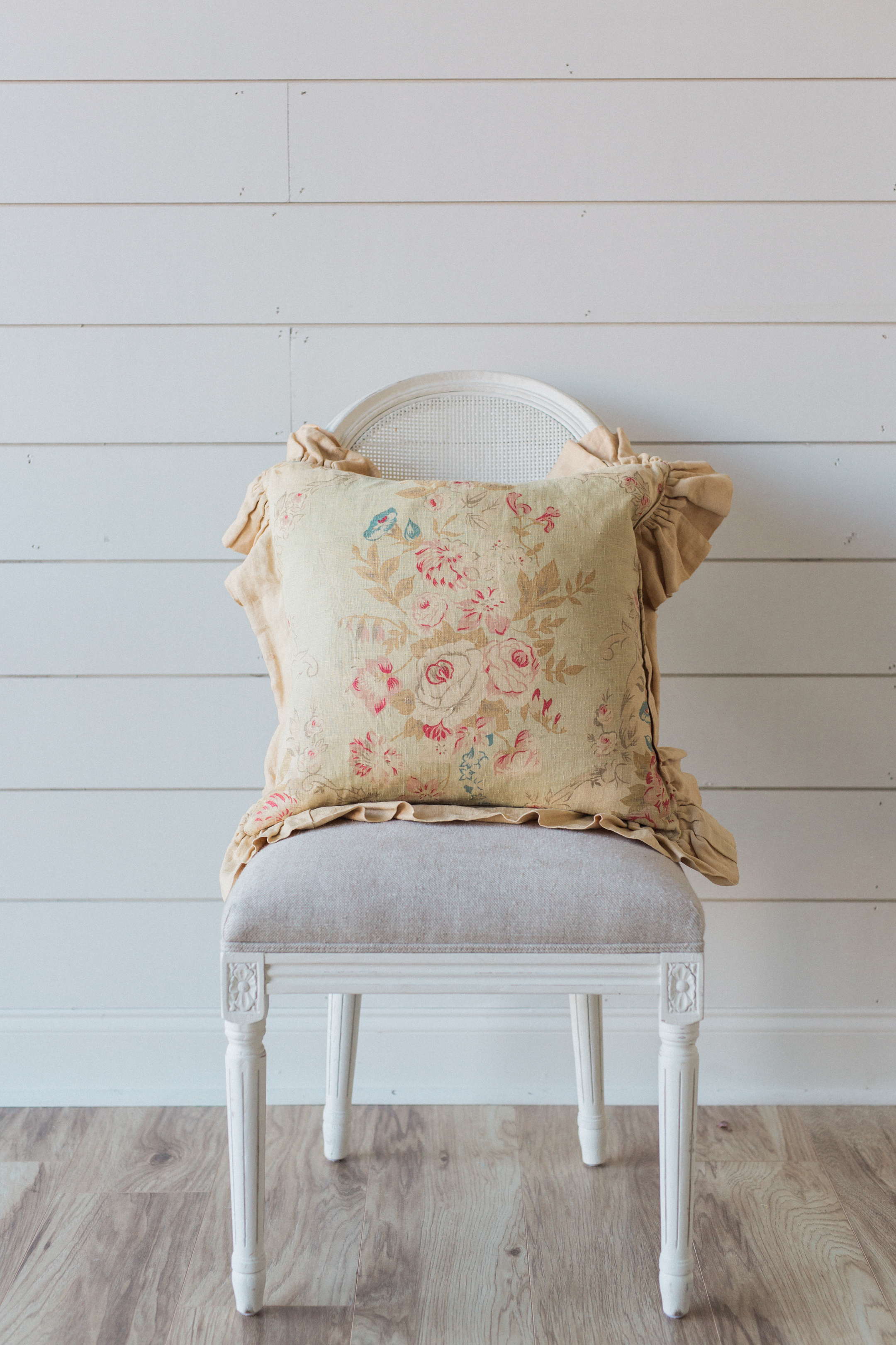 Pillows + Throws + Rugs, Cottage Floral Pillow