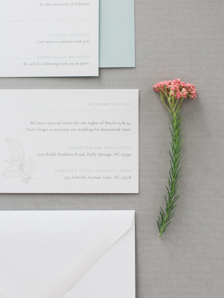 Bridal Pop Up Stationary with flower