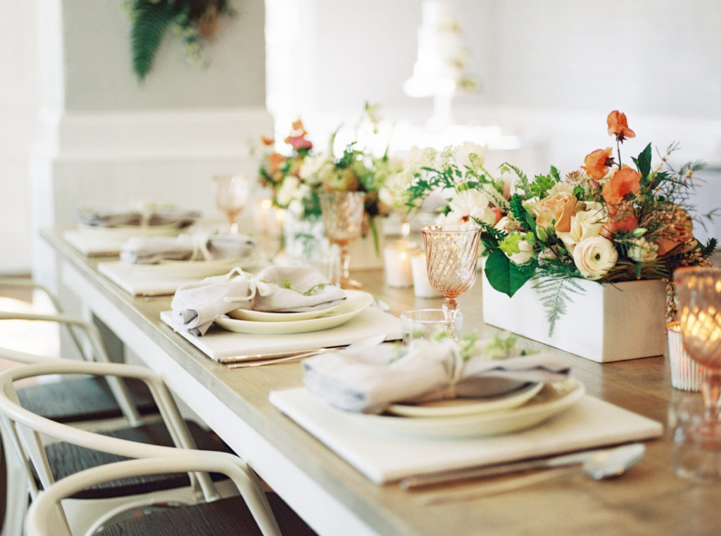 Pop up Bridal with Cottage Luxe Place settings