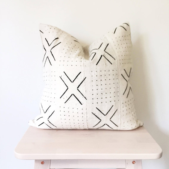 Pillows + Throws + Rugs, Modern Farmhouse X's and Dots Linen Pillow