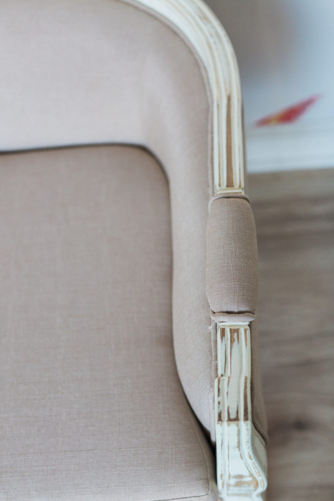 Upholstered Furniture, Mimi Loveseat arm detail