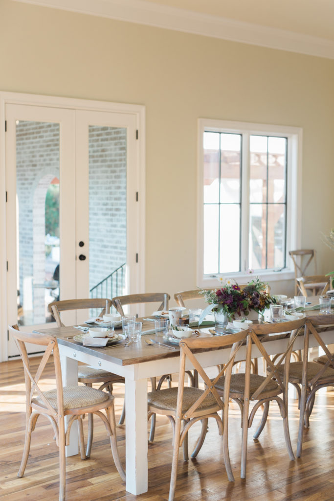 Guest Seating Options at Farm Table
