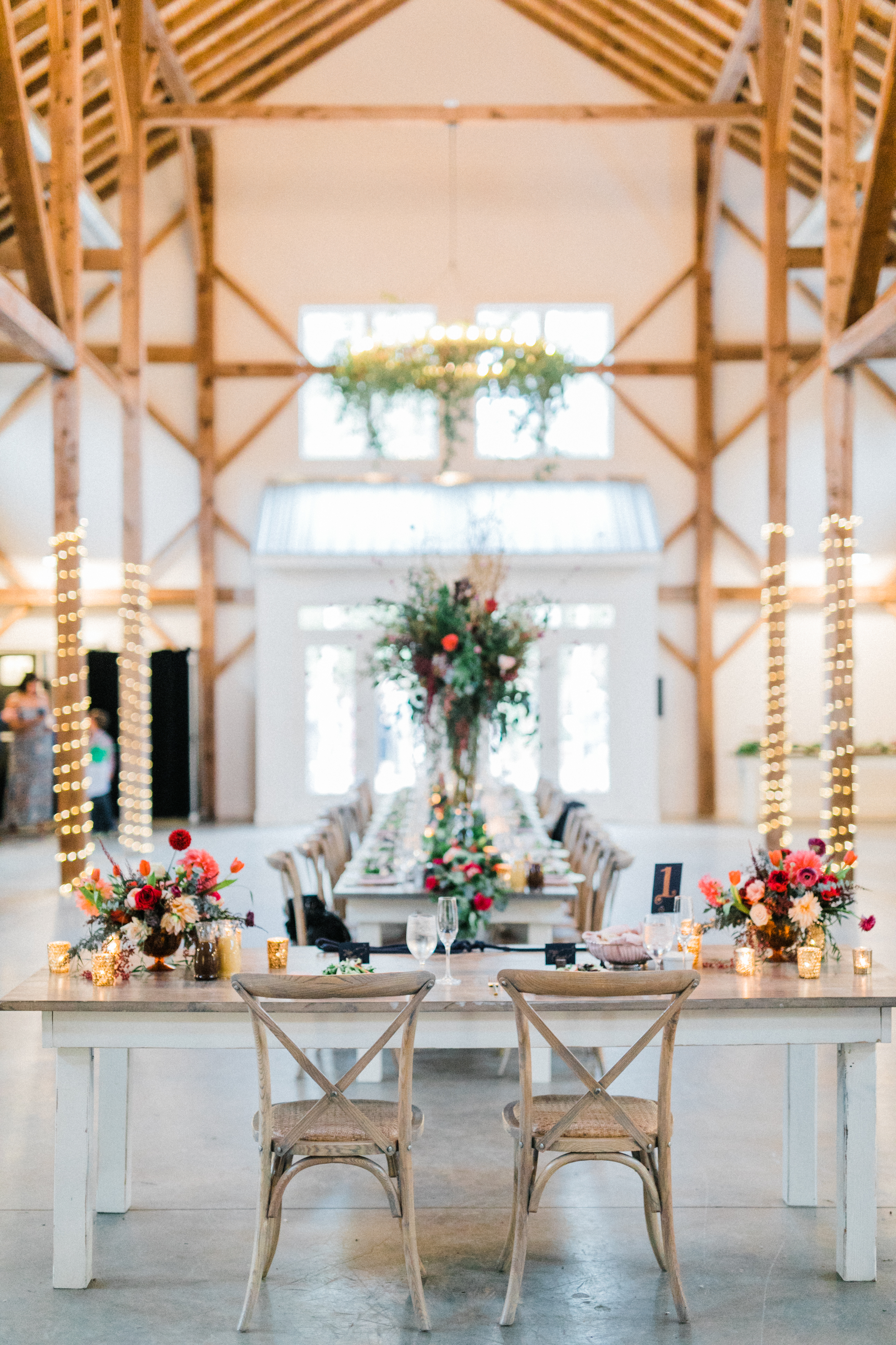 Cottage Luxe Signature Farm Table styled at wedding