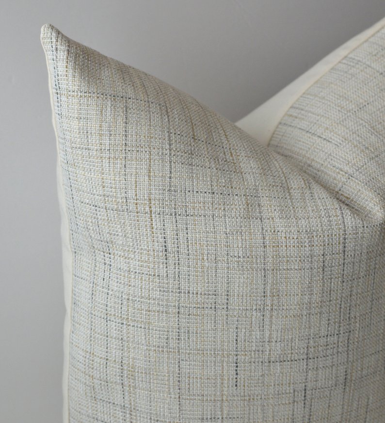 Birch Linen Pillow detail