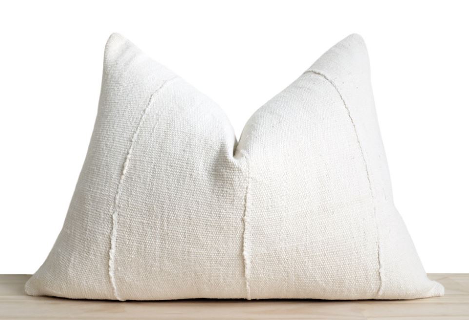 Mudcloth lumbar pillow