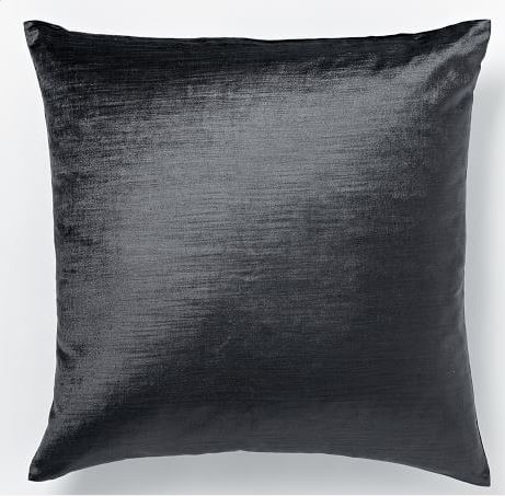 Slate Velvet Luster Pillow