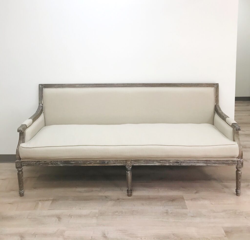 Frontal view of Large Gabrielle Sofa