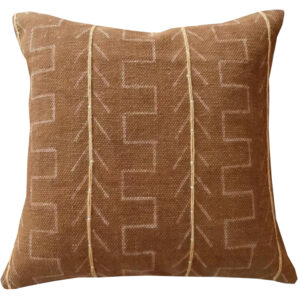 Terracotta Mudcloth pillow NB